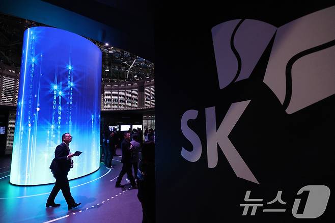 세계 최대 IT(정보기술)·가전 전시회 'CES 2025' SK 부스./뉴스1 ⓒ News1 신웅수 기자