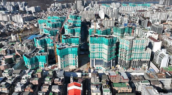 서울 방배동 ‘래미안 원페를라’ 공사 현장. 삼성물산 건설부문 제공