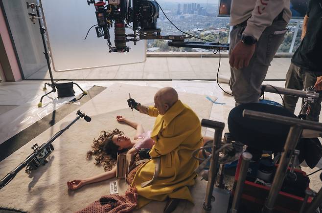 외화 '서브스턴스' 비하인드 스틸컷. NEW 제공