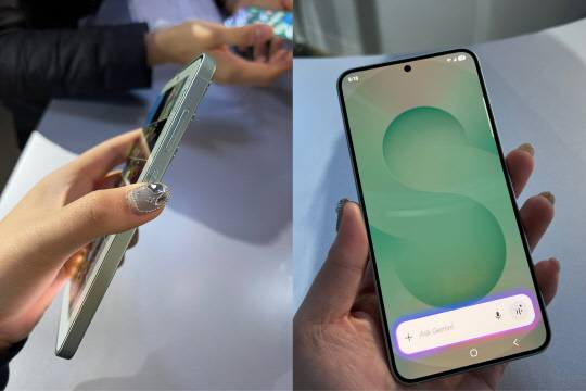 갤럭시 S25에서 우측 AI 검색 버튼을 누르자 제미나이가 실행된 모습. 유진아 기자