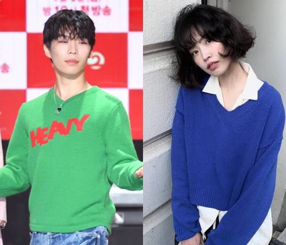 그룹 악뮤(AKMU)의 가수 이찬혁(29)이 1살 연상 배우 하지수(30)와 열애설에 휩싸였다. [사진=KBS/하지수 인스타그램]