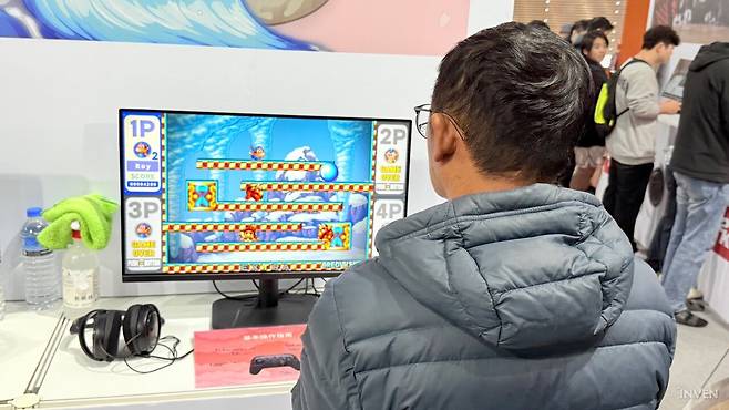 ▲ 또다른 퍼블리싱작 '스노우 브라더스2 스페셜'은 출시에 앞서 닌텐도 부스로 출전했다