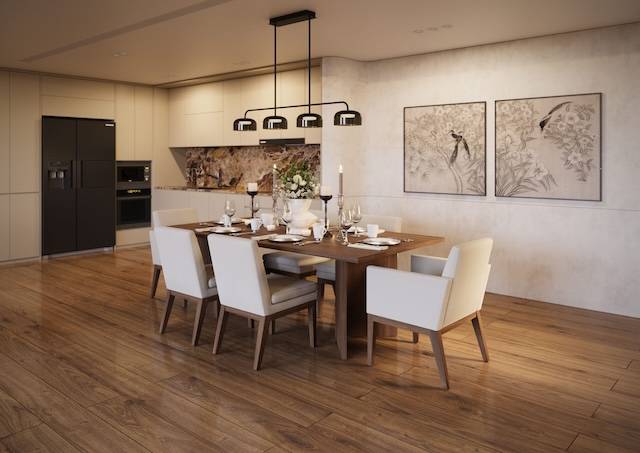 까사미아의 '캄포' 다이닝 가구. / 사진=신세계까사