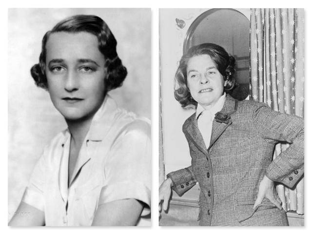 20세기 미국 문단의 유명한 스캔들의 주인공인 릴리언 헬먼(왼쪽 사진)과 메리 매카시. 위키피디아