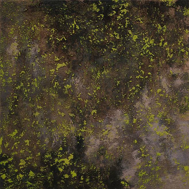 오다교, Reflective III, 혼합재료, 120×120 cm, 2024