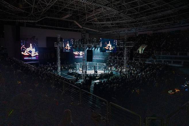 Korea University hosts the 13th event of Black Combat at Hwajeong Gymnasium in Seoul on Dec. 28, 2024. (Black Combat)