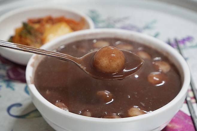 말바우시장 팥죽