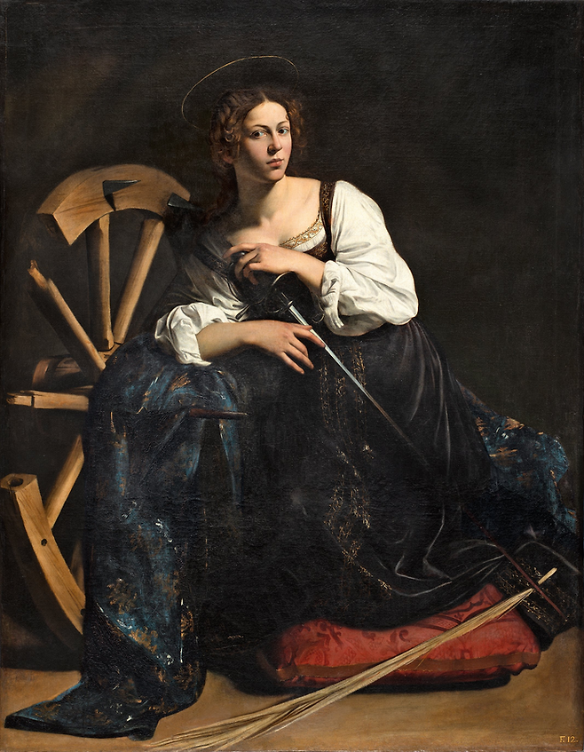 카라바조 [Saint Catherine of Alexandria], 1598-99 ©티센 보르미네사