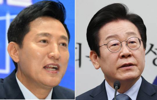 오세훈(왼쪽 사진) 서울시장과 이재명 더불어민주당 대표