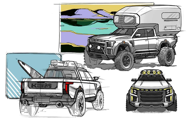 무쏘EV 스케치 [KGM 제공]