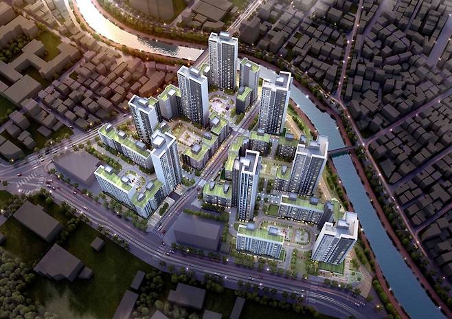 서울 강북구 번동 일대 모아타운 정비 후 예상도. 서울시