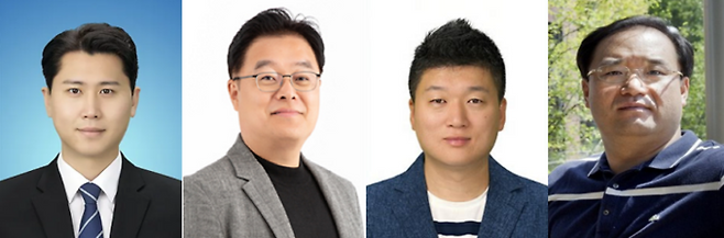 왼쪽부터 최진호 박사, 김선국 교수, 박동혁 교수, 김진상 교수