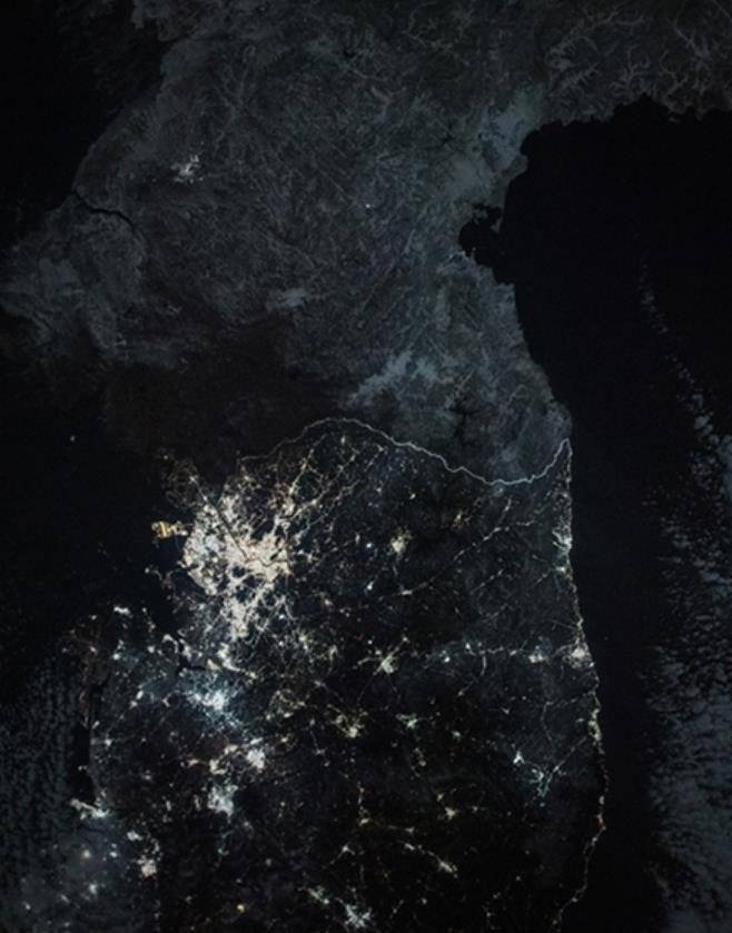 한반도 위성사진. 고려대기환경연구소 제공