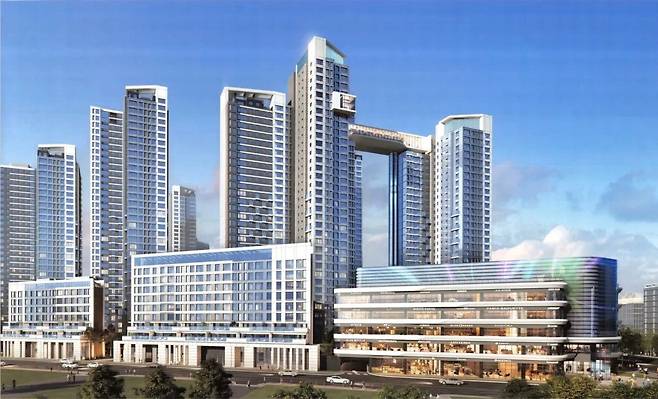 잠실 르엘 조감도.  롯데건설