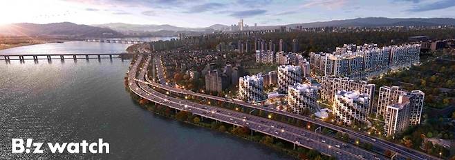 래미안글로우힐즈 한남 전체 조감도/자료=삼성물산