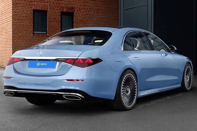 메르세데스-벤츠 'S클래스 페이스리프트' 예상도 (출처 :&nbsp;Kelsonik)