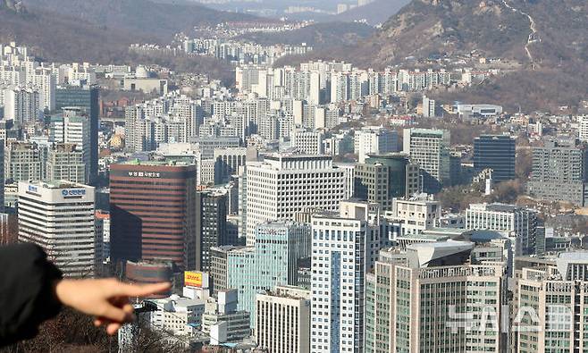 서울 중구 남산에서 바라본 서울시내 아파트. 뉴시스 자료사진.
