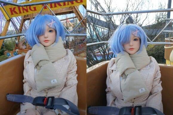 한 남성이 리얼돌과 함께 놀이공원을 방문한 뒤 후기 글을 올려 화제가 되고 있다. /네이버 지도앱 캡쳐