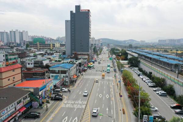 덕정 구도심 덕정역 앞 .양주시 제공
