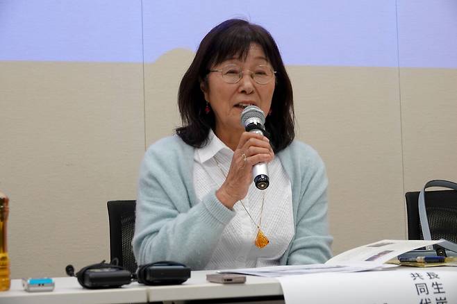 일본 시민단체 ‘조세이 탄광 수몰사고를 역사에 새기는 모임’의 이노우에 요코 공동대표.ⓒ연합뉴스
