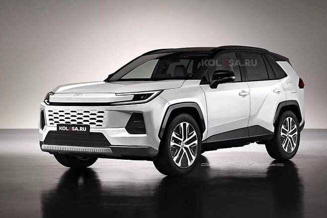 토요타 '라브4 풀체인지' 예상도 (출처 : Kolesa)