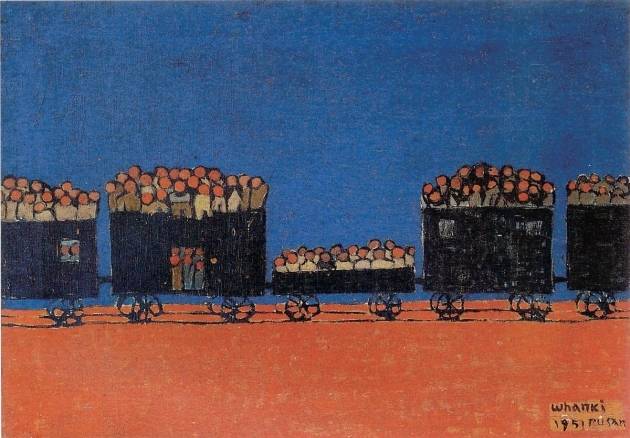 김환기, ‘피난열차’, 1951, 개인소장