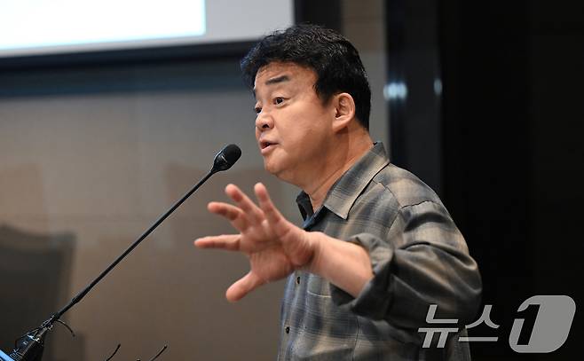 백종원 더본코리아 대표이사. (공동취재) 2024.10.28/뉴스1 ⓒ News1 김진환 기자
