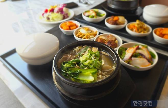 서울 한 아파트에서 입주민에게 제공되는 조식. / 사진=이송렬 기자.