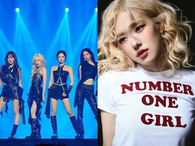 그룹 에스파, 블랙핑크 로제/사진제공=SM엔터테인먼트, 더블랙레이블