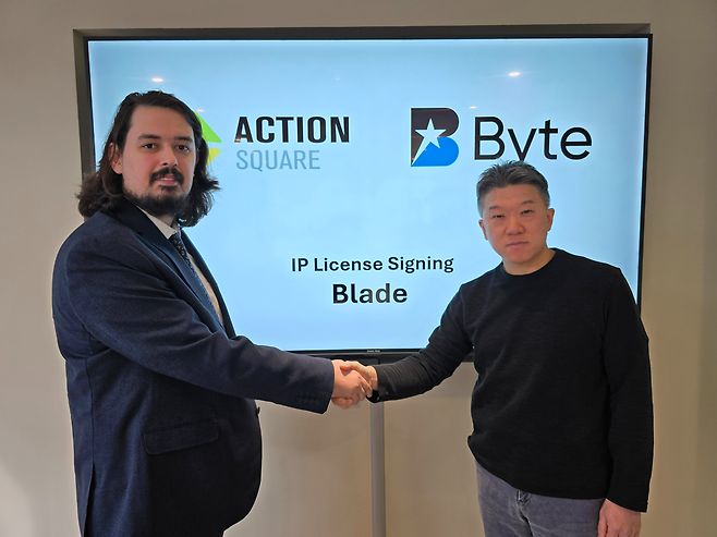 액션스퀘어와 튀르키예 개발사 바이트테크놀로지 라이선스 계약 체결 관련 이미지(제공=액션스퀘어).