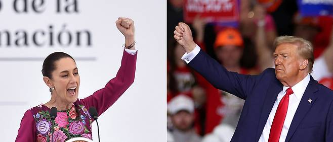 도널드 트럼프 미국 대통령은 3일 멕시코에 대한 관세 부과를 한 달 간 유예한다고 밝혔다./AFP 연합뉴스