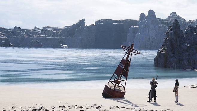 밋밋~한 바다 표현