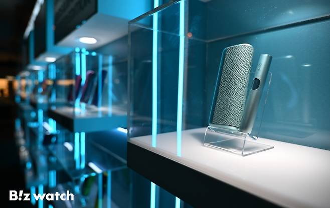 한국필립모리스가 5일 서울 소공동 롯데호텔에서 '아이코스 일루마i' 신제품을 발표하고 있다./사진=이명근 기자 qwe123@