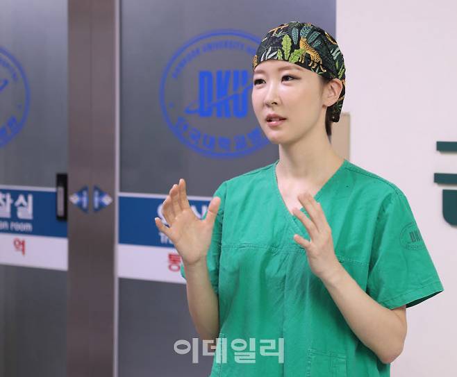 허윤정 단국대병원 충남권역외상센터 교수가 이데일리와 인터뷰하고 있다. (사진=이지현 기자)