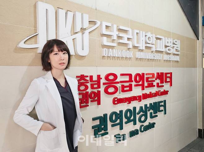 허윤정 단국대병원 충남권역외상센터 교수가 이데일리와 인터뷰하고 있다.(사진=단국대병원 제공)