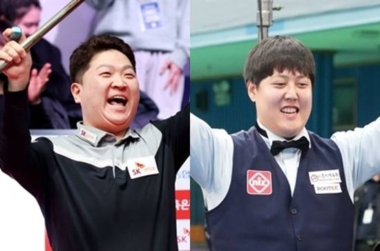 ‘이충복 사단’으로 물리는 조건휘와 이범열이 최근 3개월새 PBA투어와 전국당구대회에서 연이어 우승을 차지, 관심을 끈다. 조건휘는 17년째, 이범열은 10년간 이충복 선수에게서 당구를 배웠다.  (사진=PBA 및 MK빌리어드뉴스 DB)