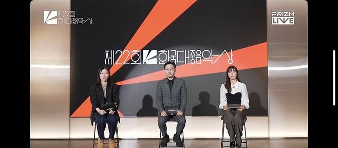 [서울=뉴시스] '제22회 한국대중음악상' 후보 발표. (사진 = 프리즘 캡처) 2025.02.06. photo@newsis.com *재판매 및 DB 금지