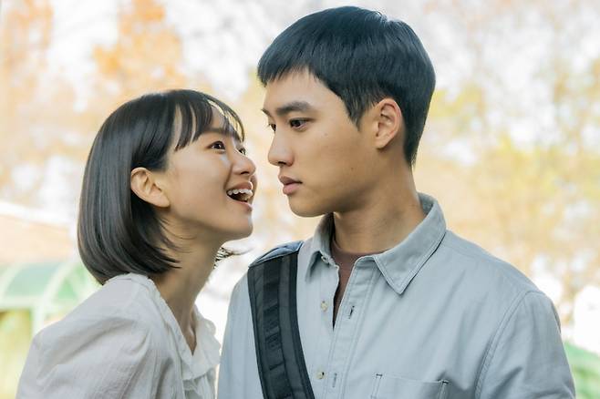 영화 ‘말할 수 없는 비밀’ 원진아(왼쪽)와 도경수.