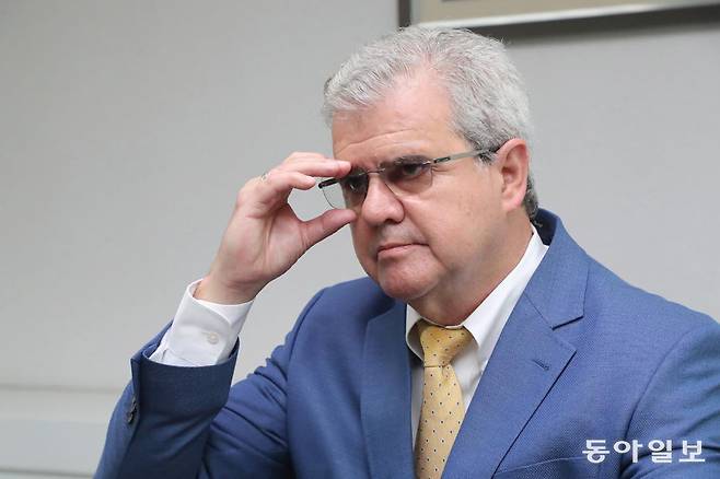 최대 140억 배럴의 석유·가스가 매장돼 있을 가능성이 있다는 분석 결과를 내놨던 미국 기업 ‘액트지오’의 설립자이자 고문인 비토르 아부레우 박사. 동아일보DB