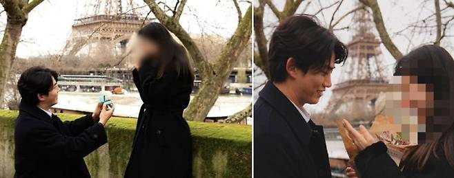 5일 온라인 커뮤티니에서 확산한 옥택연 커플 스냅 사진. /온라인 커뮤니티 갈무리