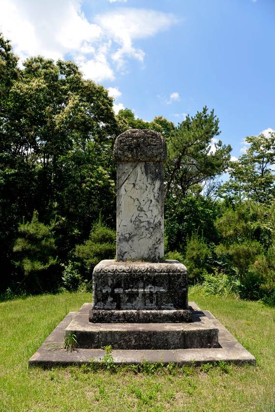 경기도 양주의 청주한씨 묘역에 있는 남양부부인 홍씨의 신도비. 홍씨는 한확의 아내이자 소혜왕후의 어머니였다. [사진 이숙인, 디지털양주문화대전]