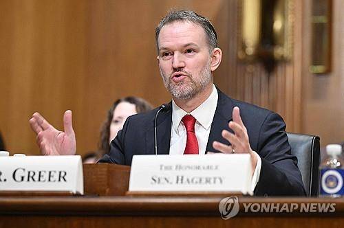 그리어 미국 무역대표부 대표 지명자 [워싱턴 AFP=연합뉴스 재판매 및 DB금지]