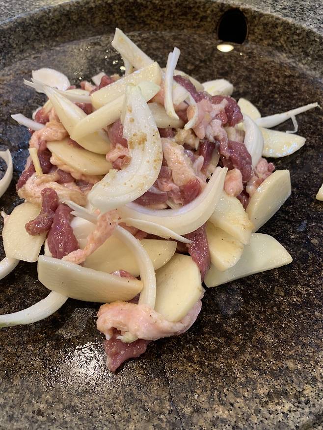 송파맛집. 광주생오리돌구이