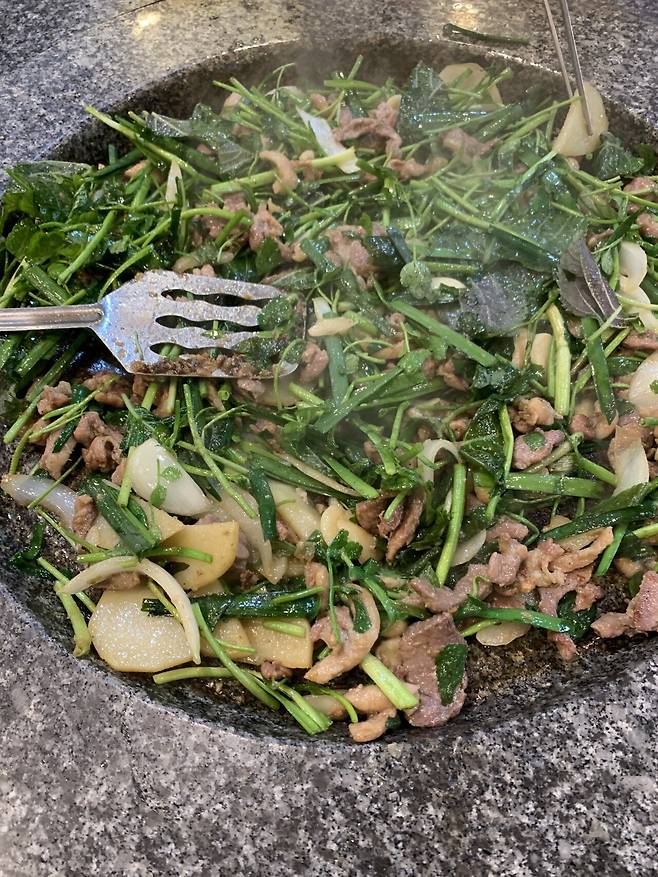 송파맛집. 광주생오리돌구이