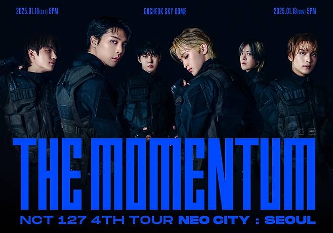 지난달 18~19일 이틀 동안 서울 구로구 고척 스카이돔에서 열린 NCT 127의 네 번째 투어 '네오 시티 - 더 모멘텀'. SM엔터테인먼트 제공