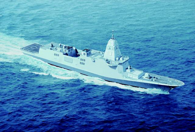 한국형 차기 구축함(KDDX) 조감도. HD현대중공업 제공