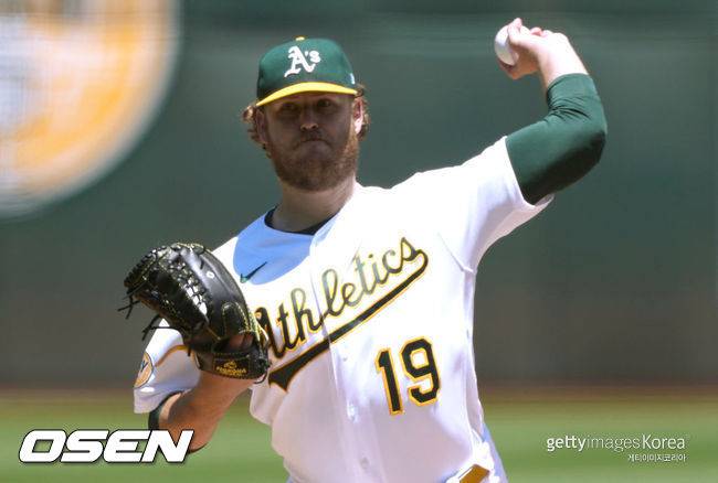 [사진] 오클랜드 시절 콜 어빈. ⓒGettyimages(무단전재 및 재배포 금지)