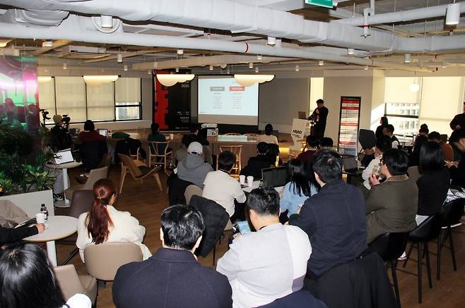 지난 7일 HSAD 서울 마포 본사에서 '2025년 AI 스토리텔링 컨퍼런스' 모습. HSAD 제공