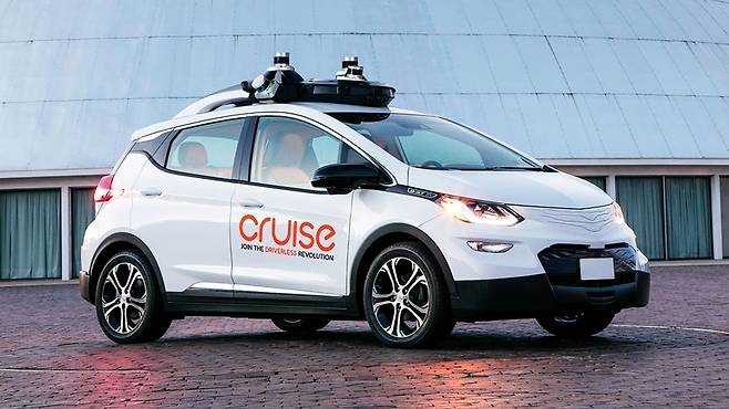 제너럴 모터스(GM)의 자율주행 자회사인 크루즈의 로보택시. 사진=크루즈