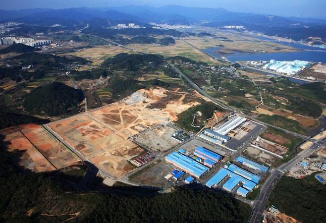 순천시 해룡산단 전경.